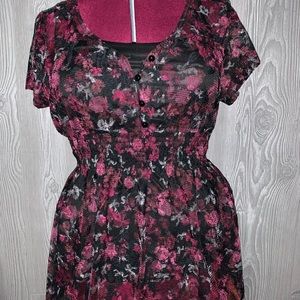 Torrid 2 Piece Lace Overlay Top